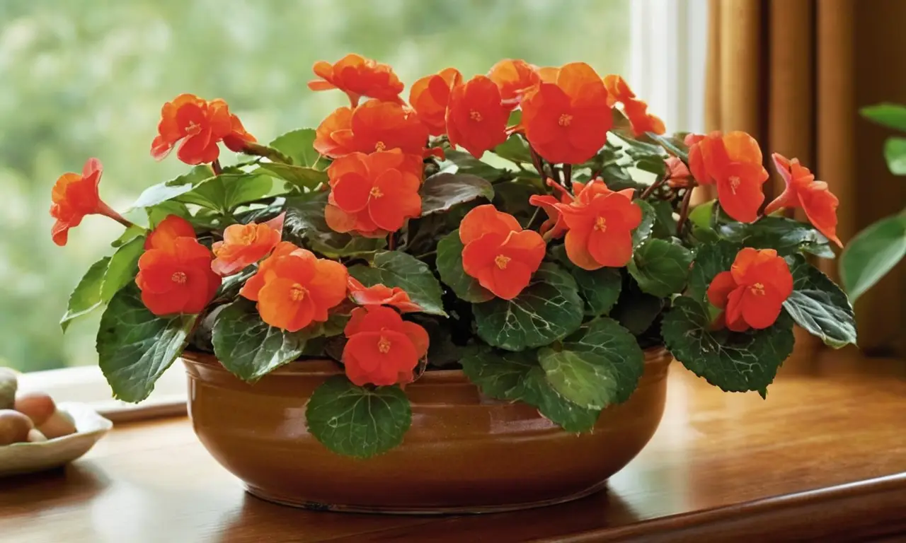 Begonia vibrante crea un ambiente acogedor