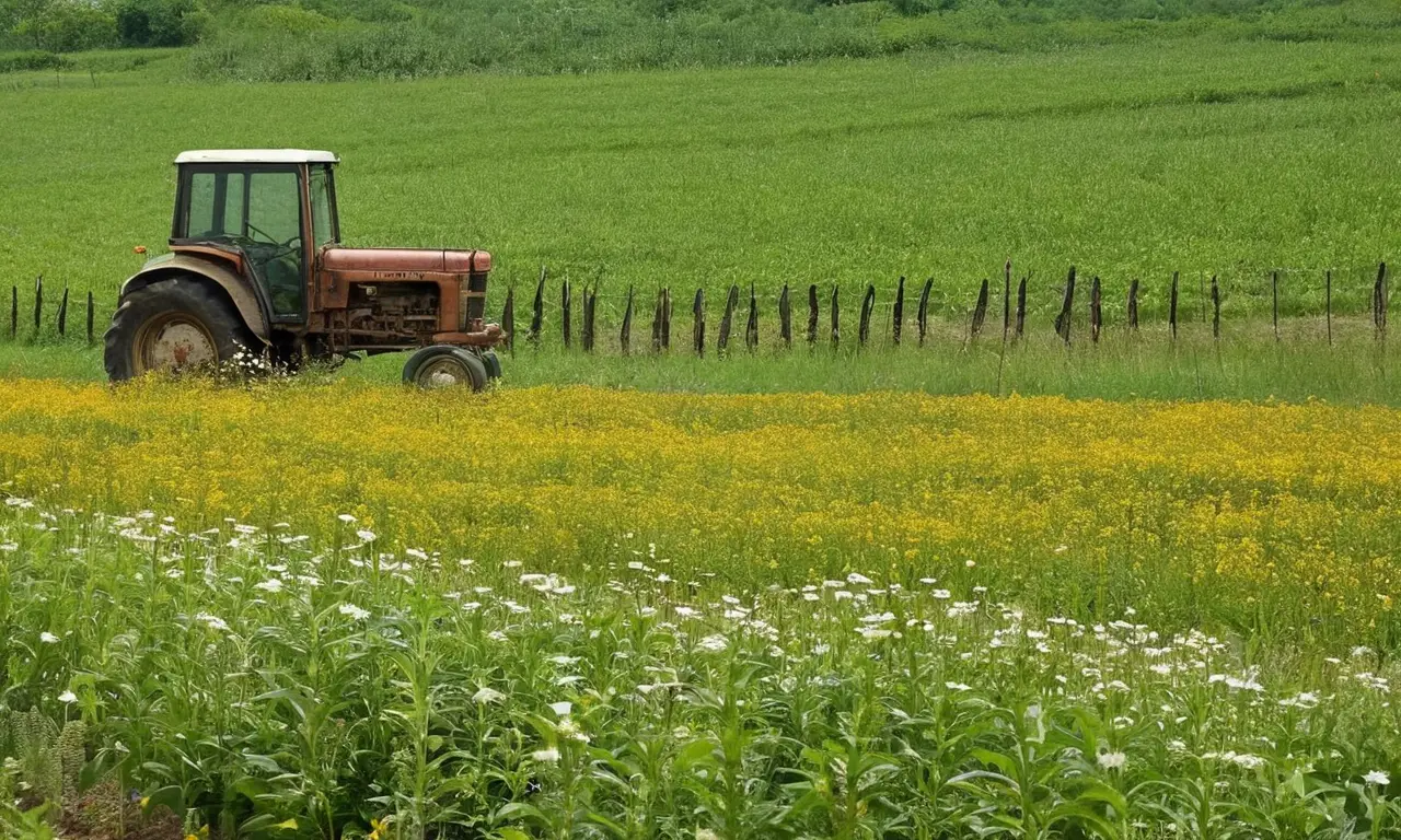 Campos vibrantes con cultivos y naturaleza