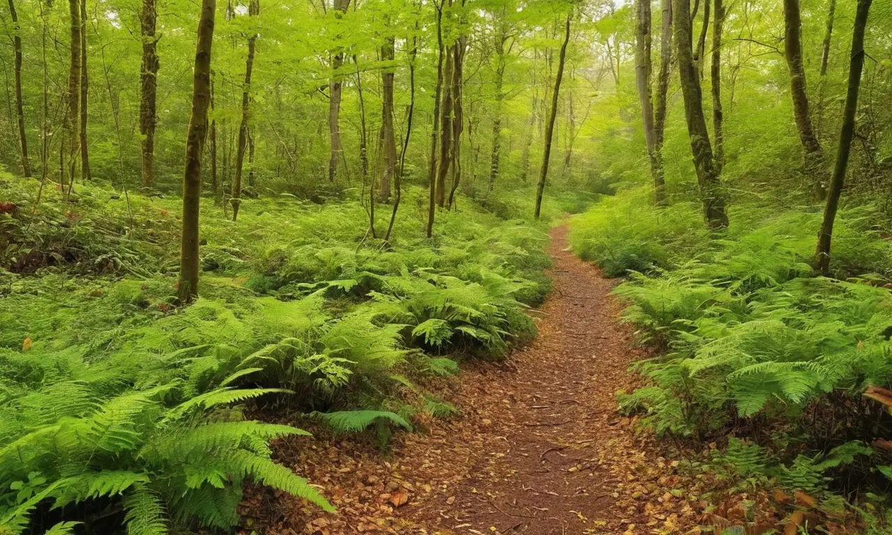 Bosque vibrante con vida y serenidad