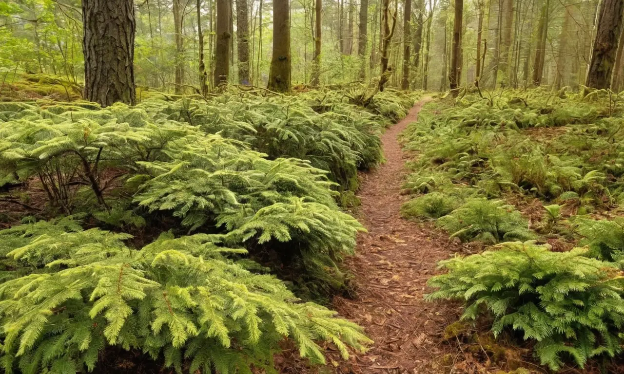 Bosque sereno lleno de vida y belleza