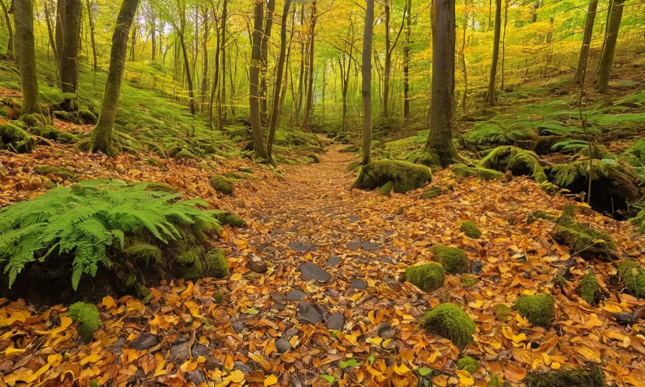Bosque vibrante y lleno de vida