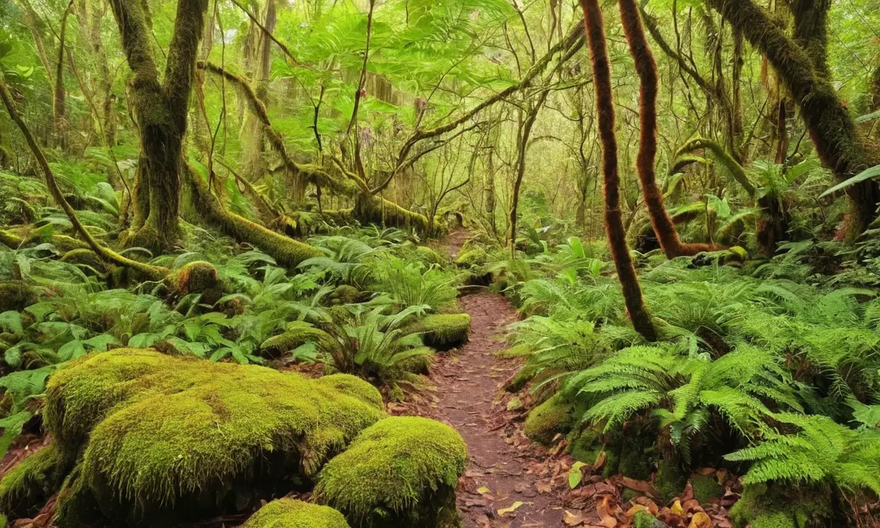 Bosque vibrante, vida y decadencia interconectadas