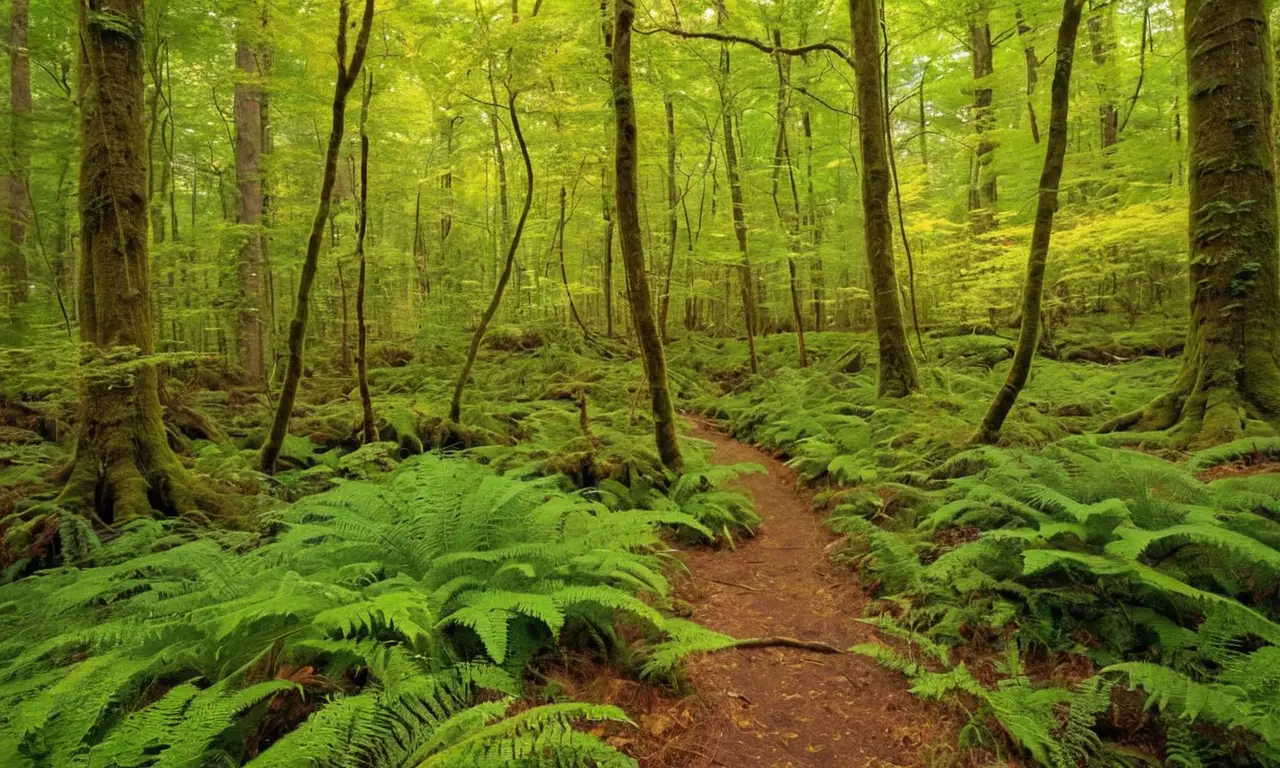 Bosque denso y diverso, lleno de vida