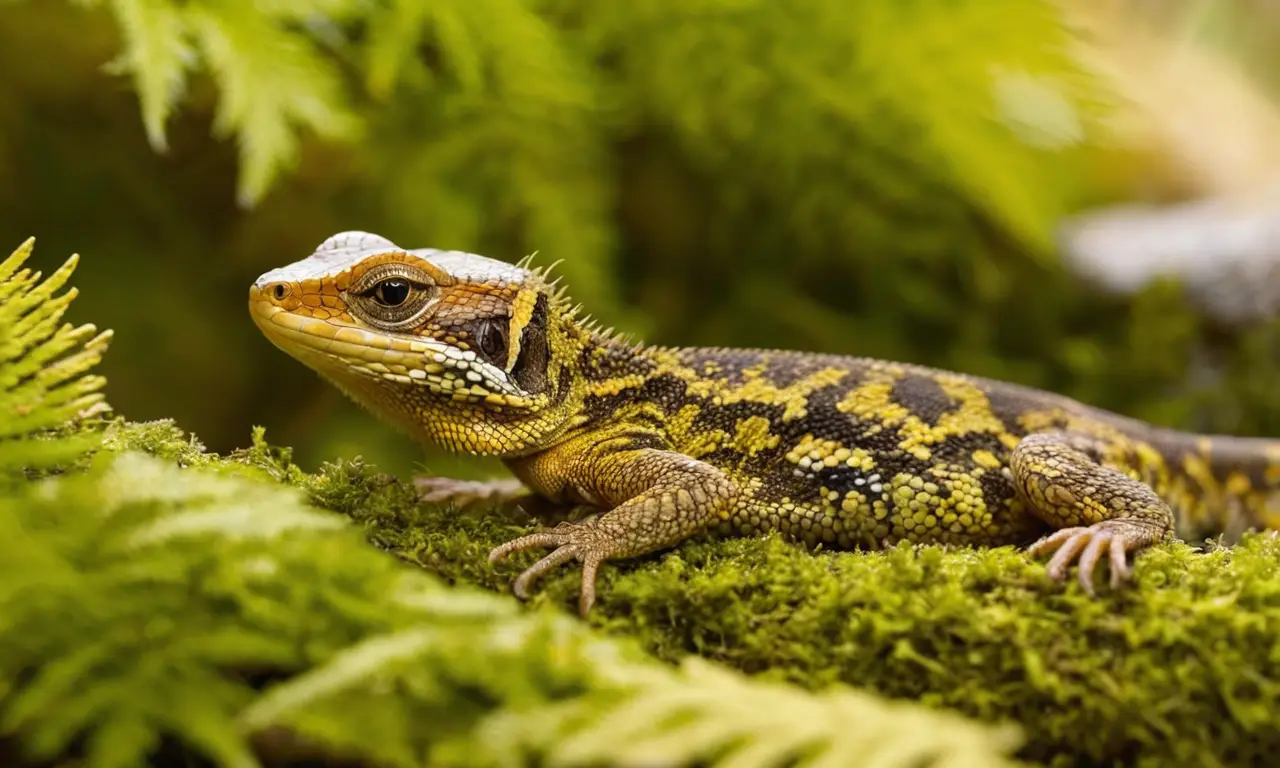 Hábitat de reptiles soleado y sereno