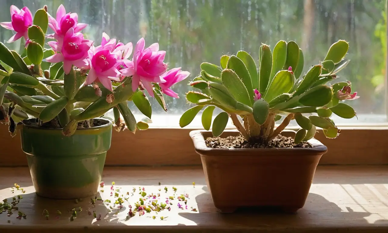 Escena vibrante con cactus y luz natural