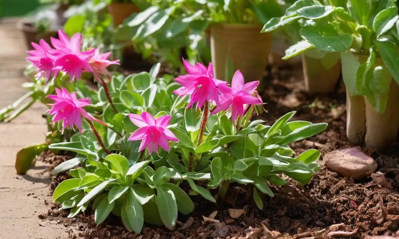 Jardín vibrante con plantas listas para sembrar