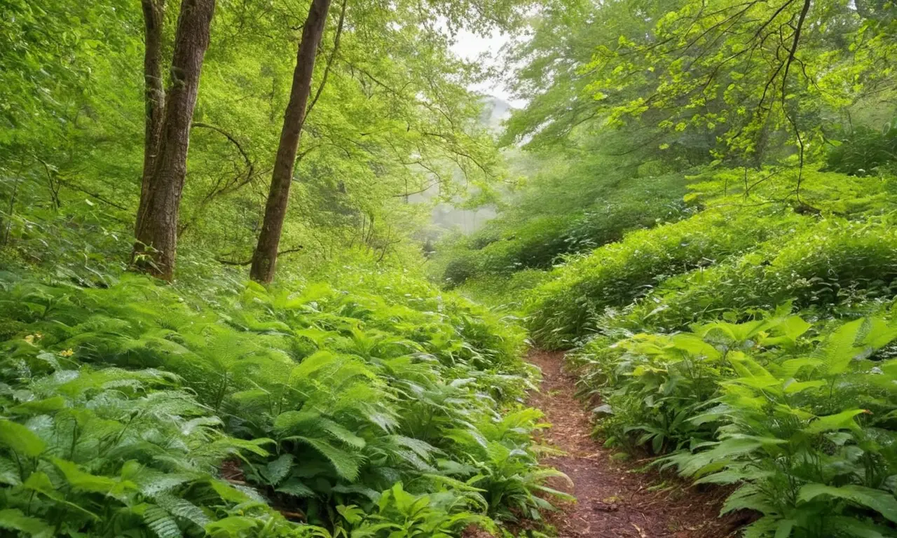 Naturaleza vibrante y armoniosa en tranquilidad