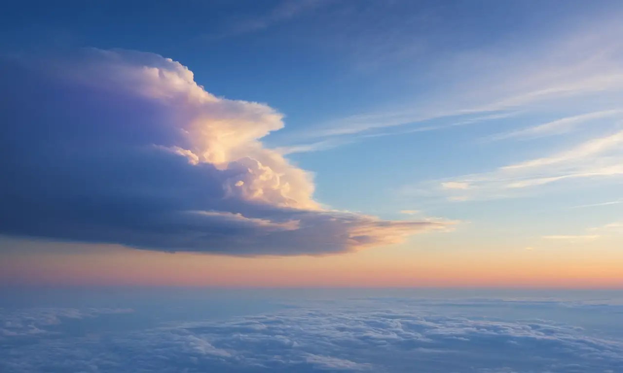 Cielo vasto y etéreo con suaves matices