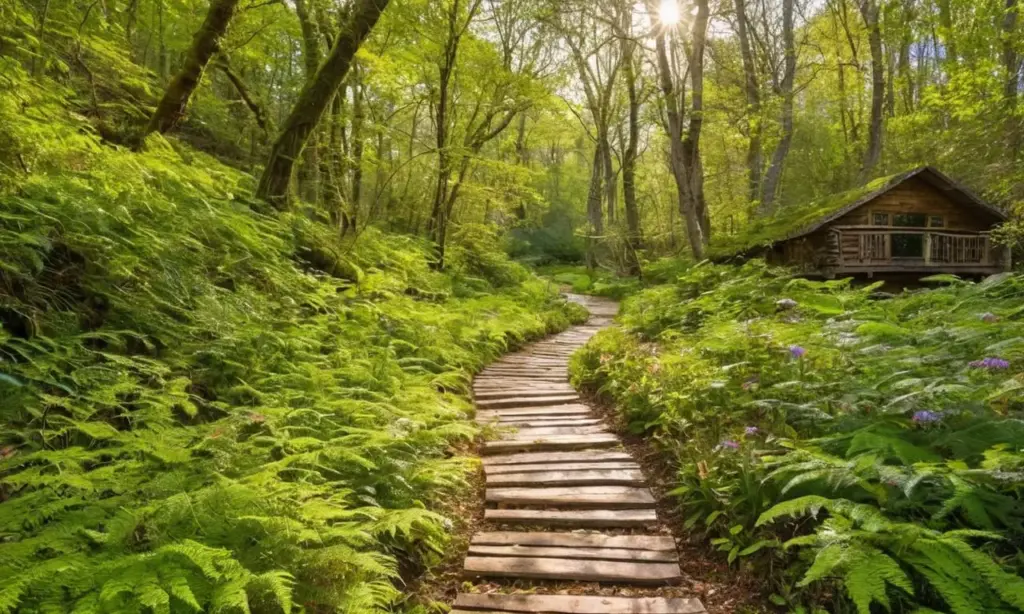Naturaleza vibrante y tranquila coexistiendo armoniosamente