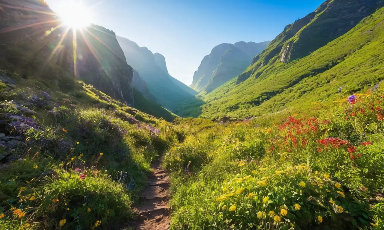 Montañas verdes, ríos brillantes y aventureros entusiastas