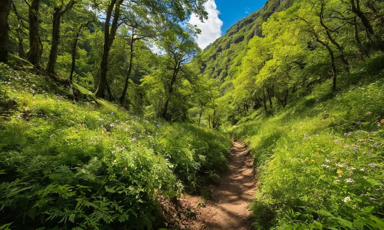 Aventura en un paisaje natural vibrante