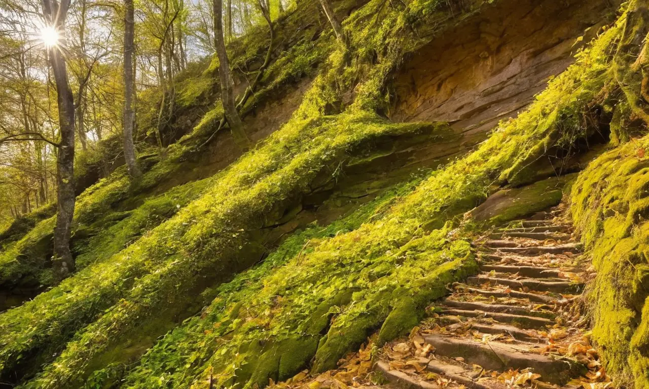 Cliffes y naturaleza crean un paisaje evocador