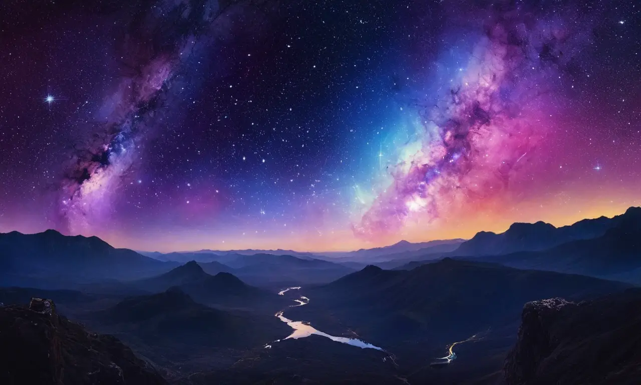 Un espléndido cosmos lleno de estrellas brillantes