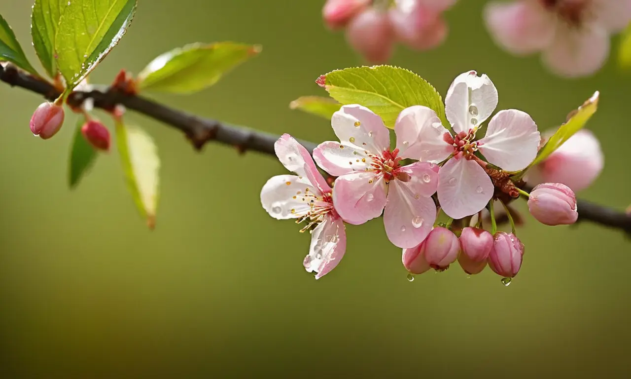 Hermosa floración de un cerezo japonés