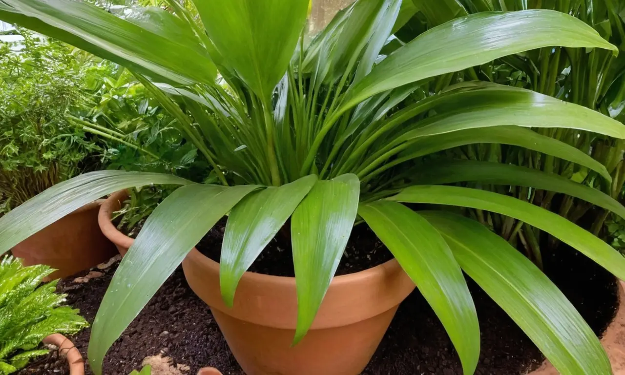 Ambiente sereno con plantas vibrantes y luminosas