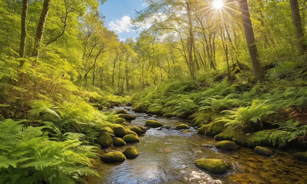 Naturaleza vibrante refleja armonía y vida