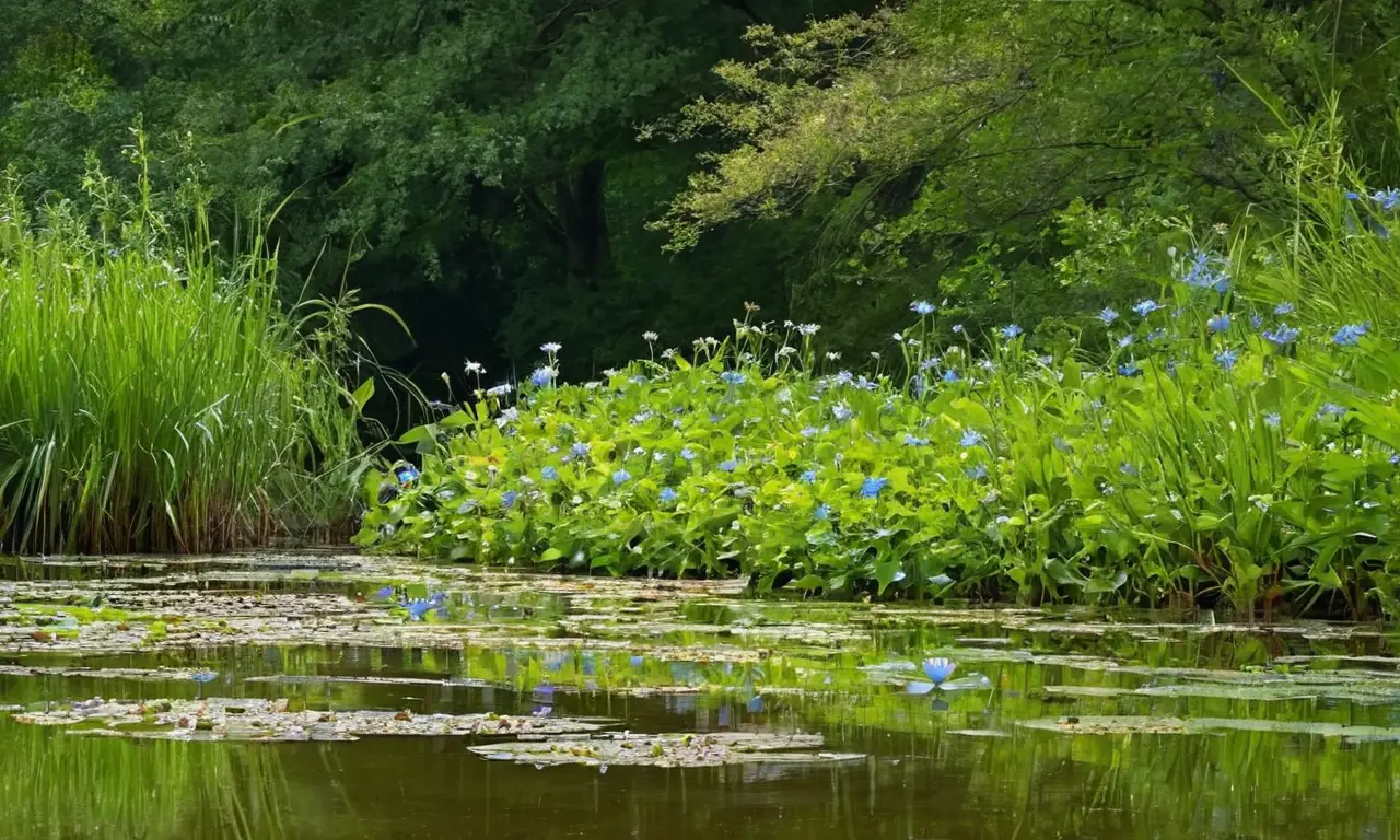 Naturaleza vibrante y serena en equilibrio