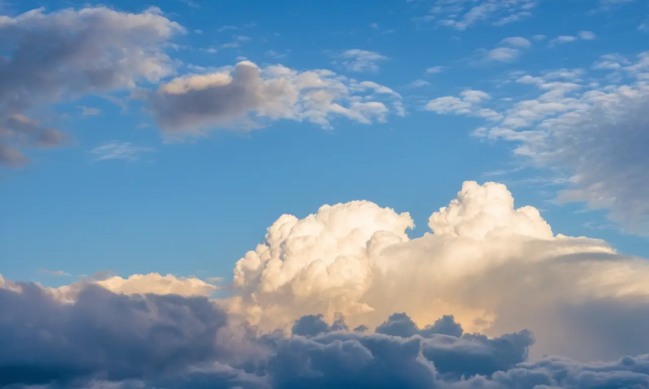 Nubes cirrocúmulus crean un cielo dinámico