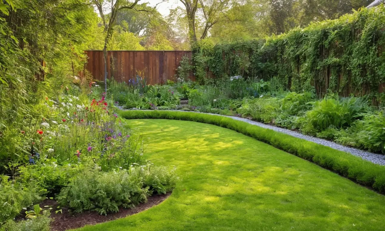 Espacio urbano armonioso con naturaleza vibrante