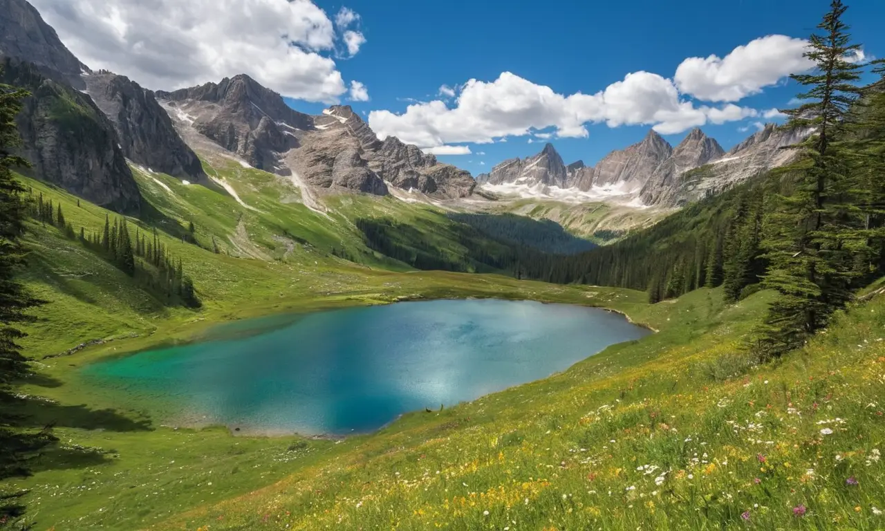 Montañas majestuosas y valles serenos