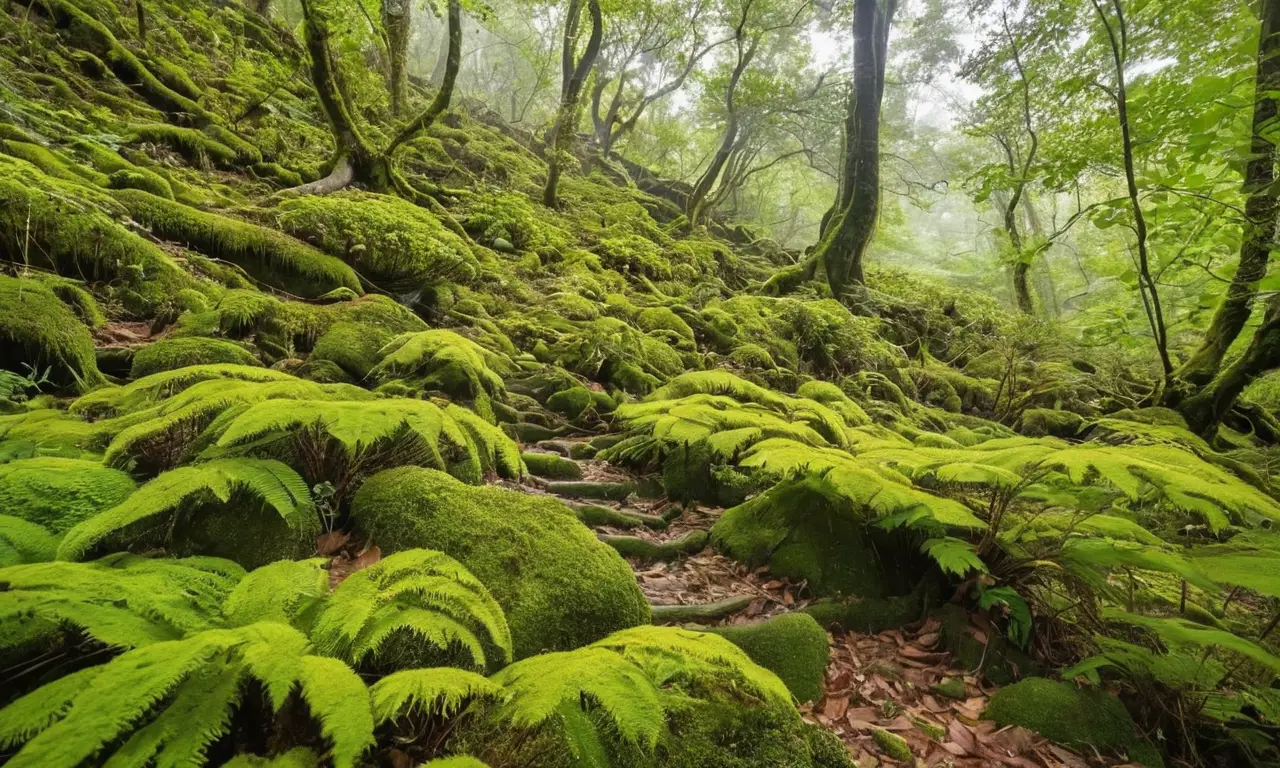 Bosque vibrante y lleno de vida