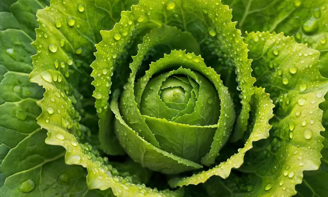 Romanesco vibrante destaca en un jardín armonioso