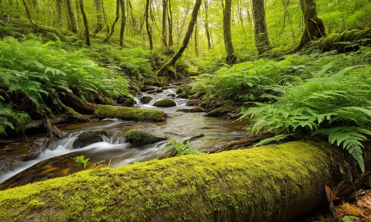 Un bosque vibrante refleja la interconexión ecológica