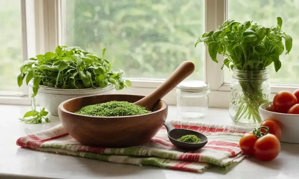 Cocina luminosa y armoniosa para cocinar eco-amigable