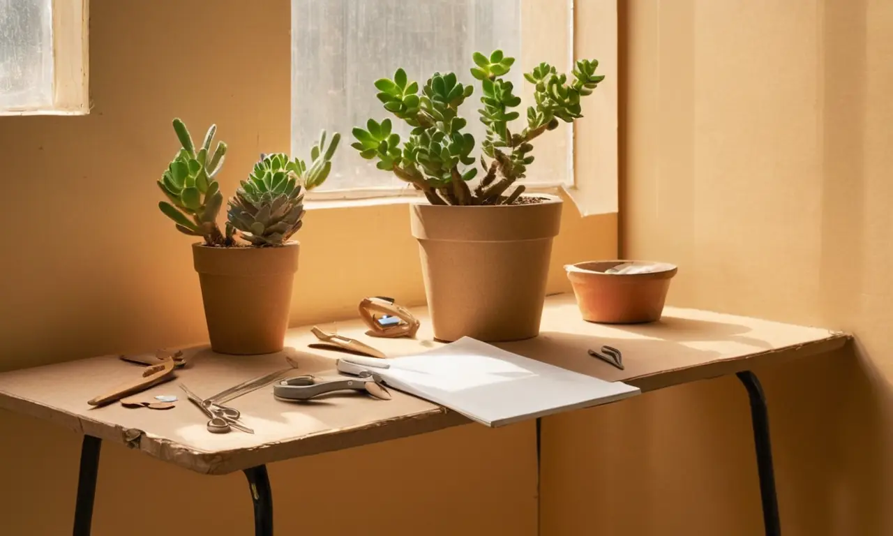Un espacio creativo lleno de materiales reciclados