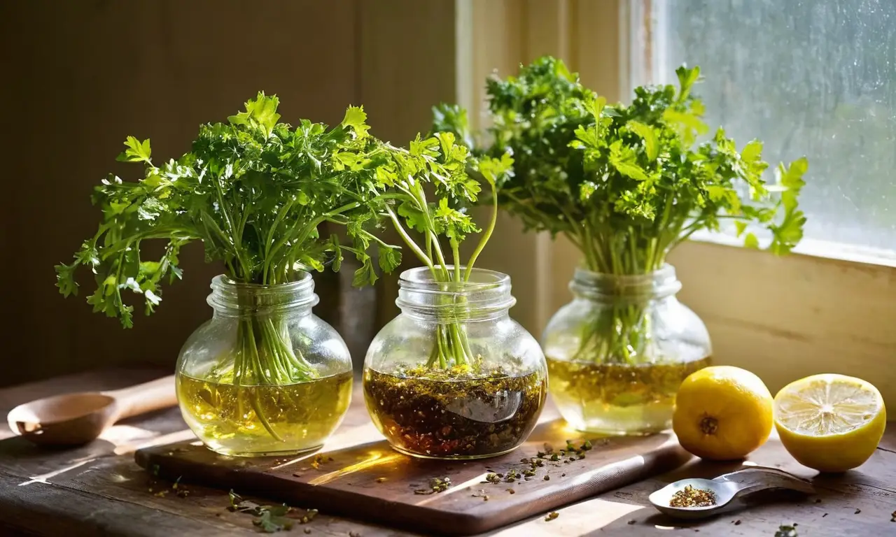 Ingredientes frescos y colores vibrantes en la cocina