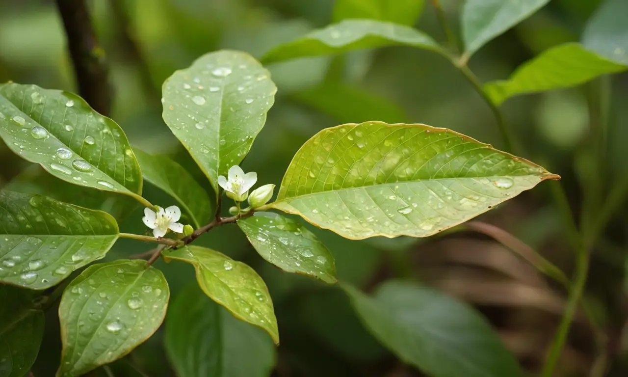 Cacao vibrante y verde, lleno de vida