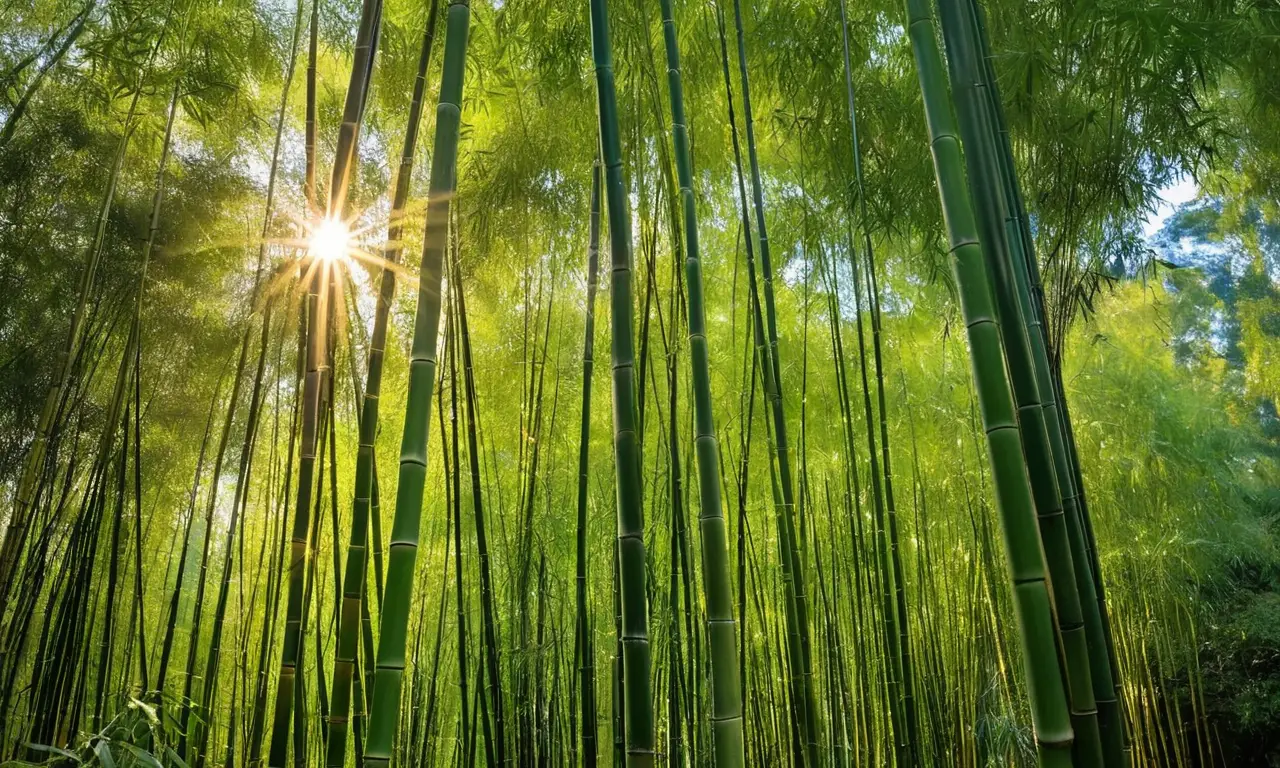 Bamboo vibrante crea un ambiente sereno