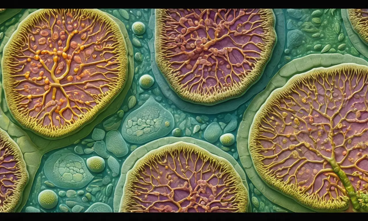 Células animal y vegetal detalladas visualmente