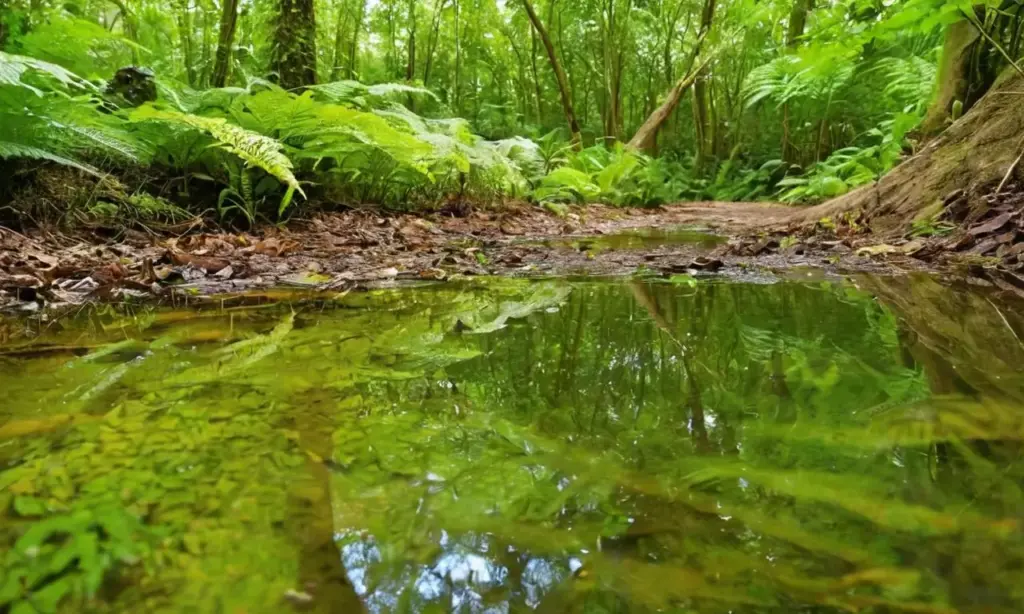 Naturaleza vibrante y armoniosa llena de vida