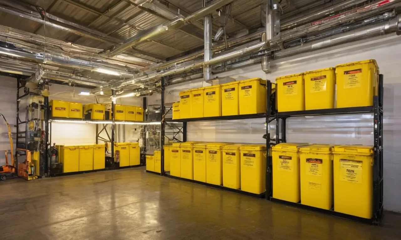 Instalación industrial organizada y segura para almacenar