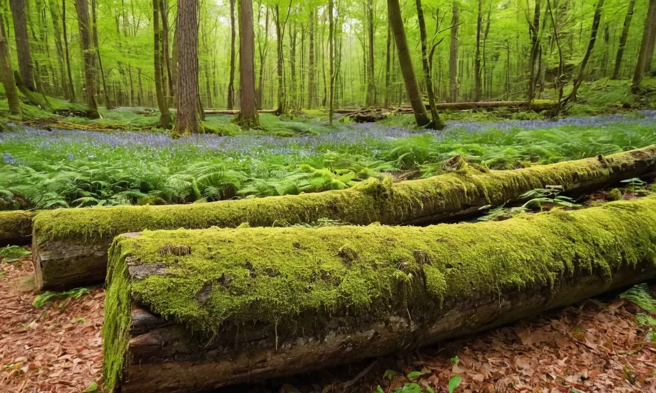 Bosque vibrante y armonioso lleno de vida