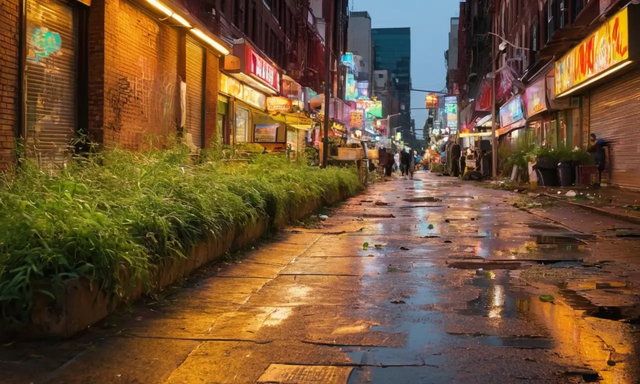 Una caótica vida urbana llena de contrastes