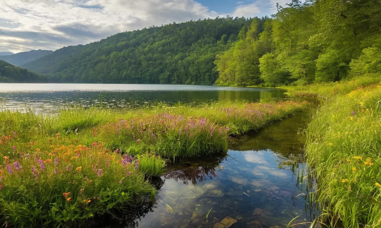 Un paisaje sereno que refleja la contaminación