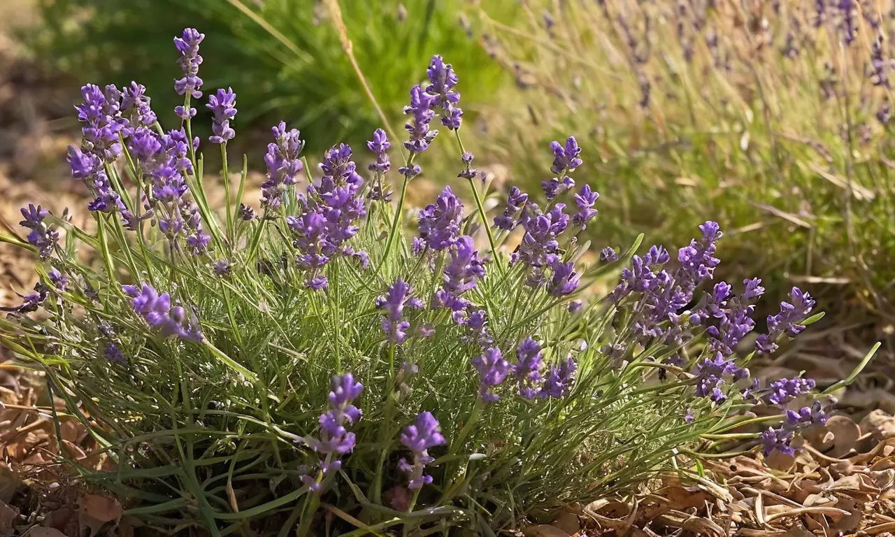Flores de lavanda en un ambiente sereno