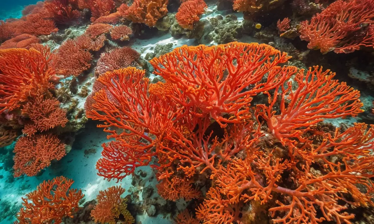 Corales vibrantes en un cautivador océano