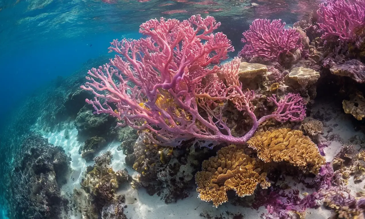 Corales suaves y colores vibrantes bajo el agua