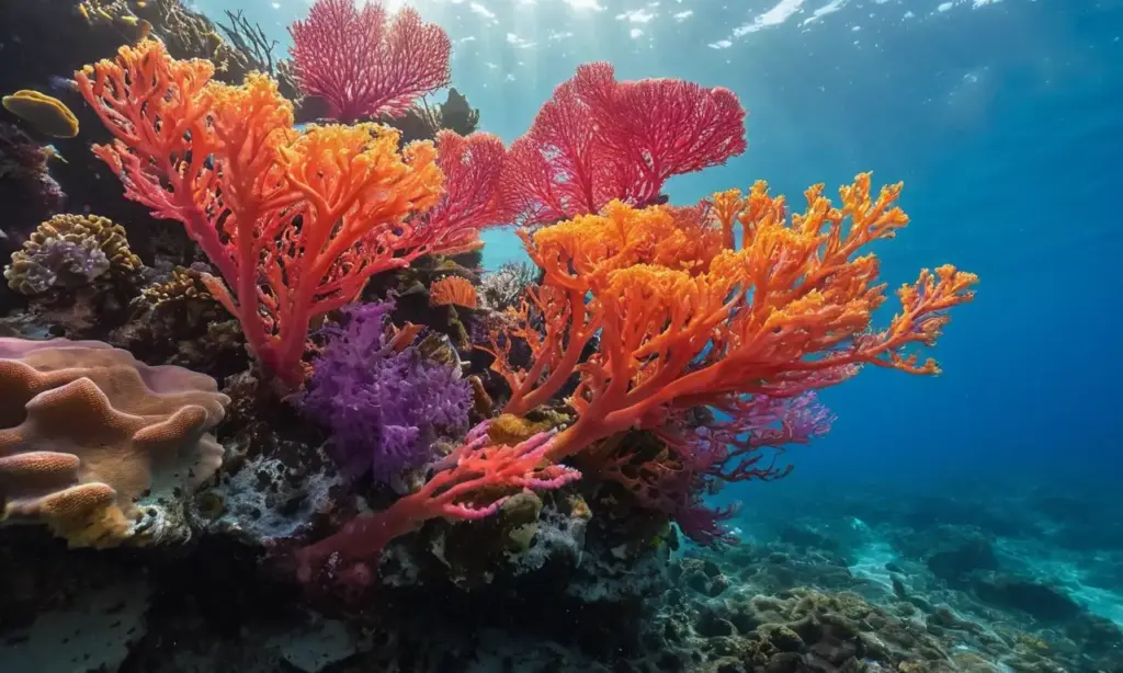 Ecosistema submarino vibrante y lleno de vida