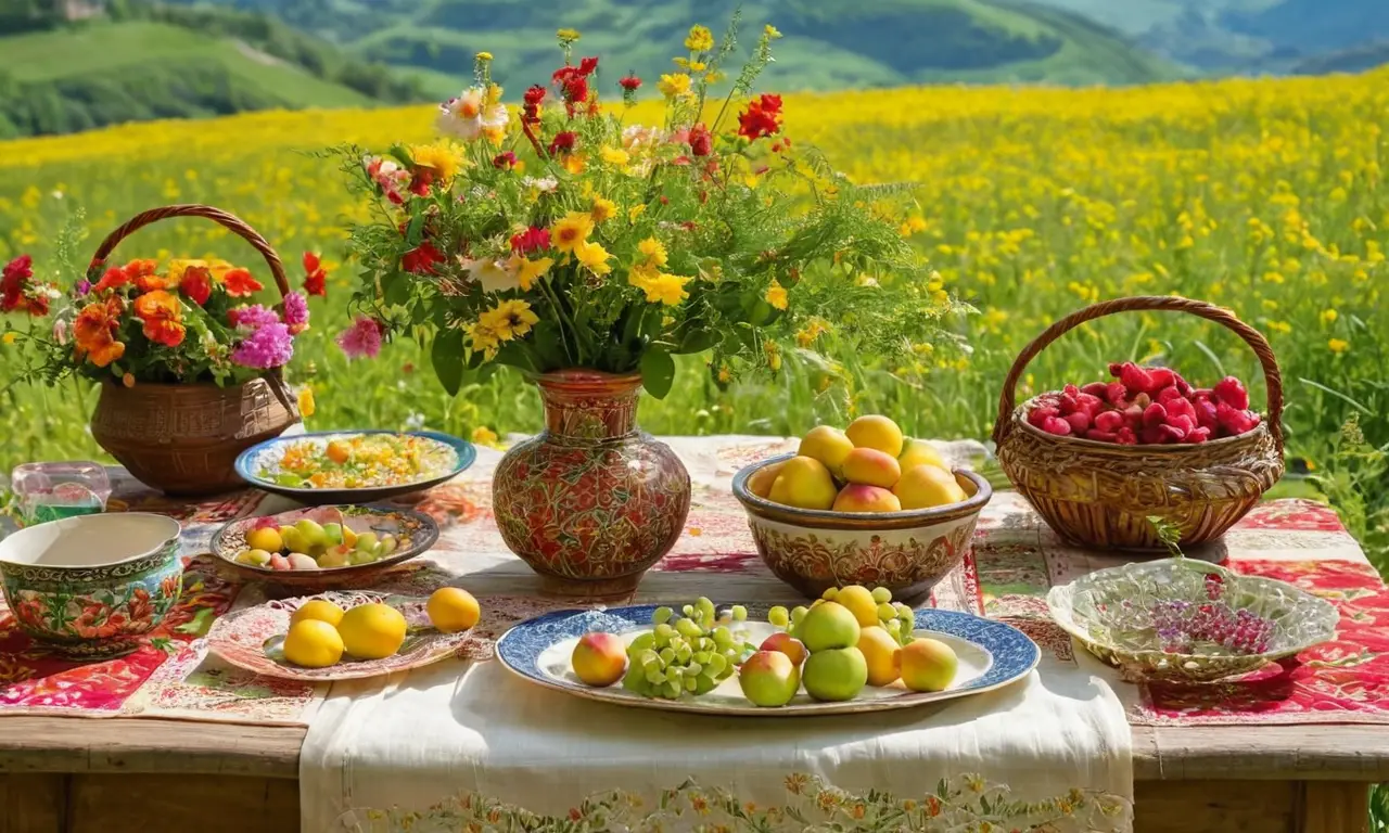Naturaleza y tradición en celebración vibrante