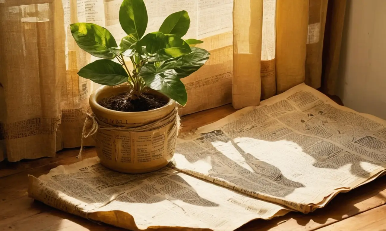 Escena acogedora con papel reciclado y texturas