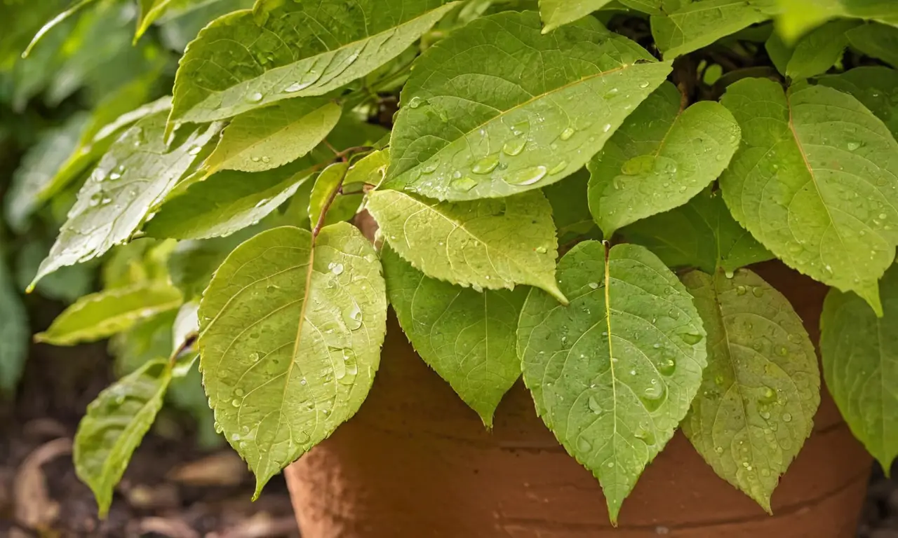 Árbol Júpiter verde con luz y textura