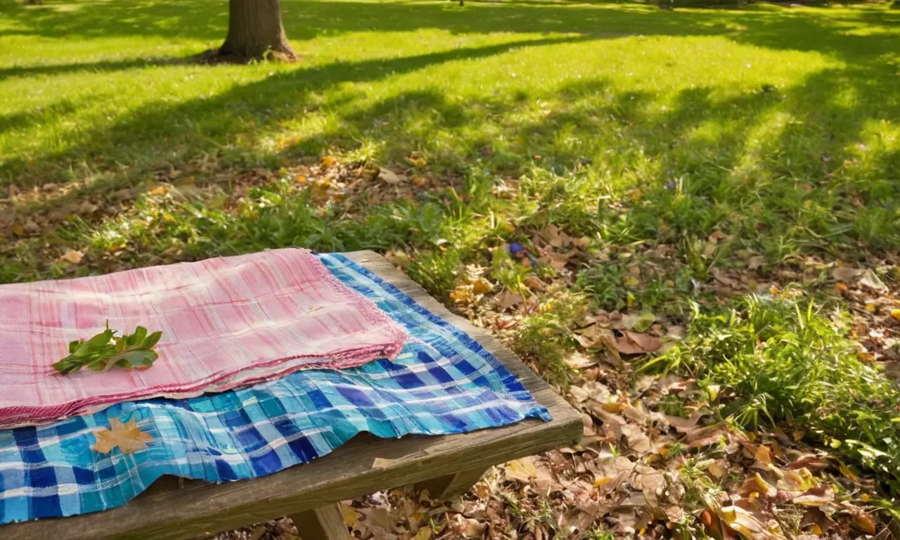 Escena veraniega vibrante con picnic y naturaleza