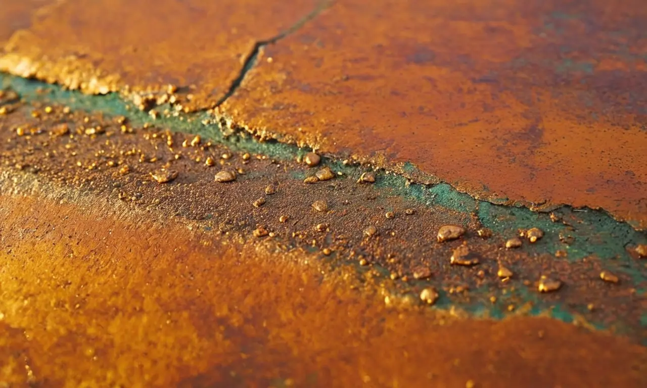 Superficies de metal con texturas y oxidación