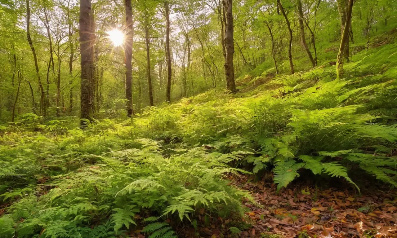 Bosque vibrante y diverso en armonía natural