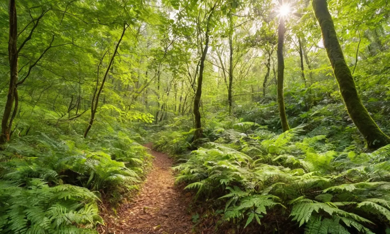 Bosque vibrante y sereno en armonía