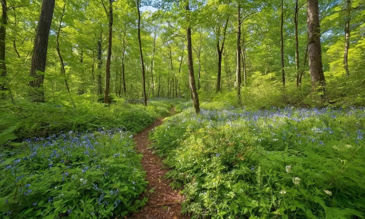 Bosque denso y vibrante, tranquilidad natural